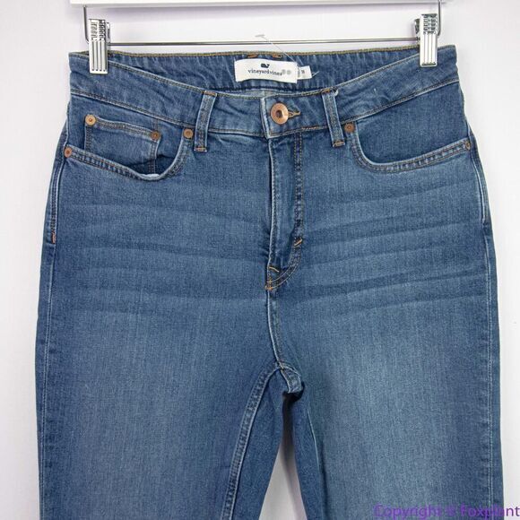 NEW VINEYARD VINES High Rise Kick Flare Jamie Jeans in Indigo, 28 - Picture 15 of 15
